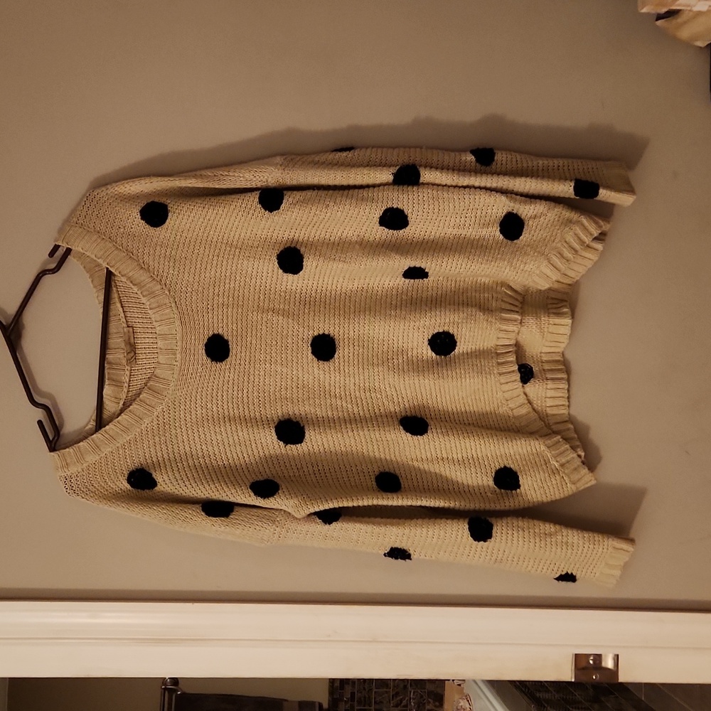 Urban Decay polka dot sweater sz M/L